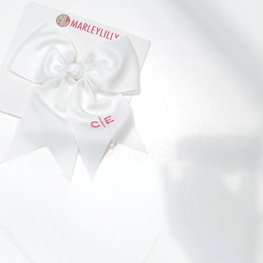 BLOOPER ACCESSORY: Monogrammed Girls Hair Bow