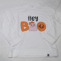 BLOOPER KIDS: Personalized Hey Boo Long Sleeve Shirt
