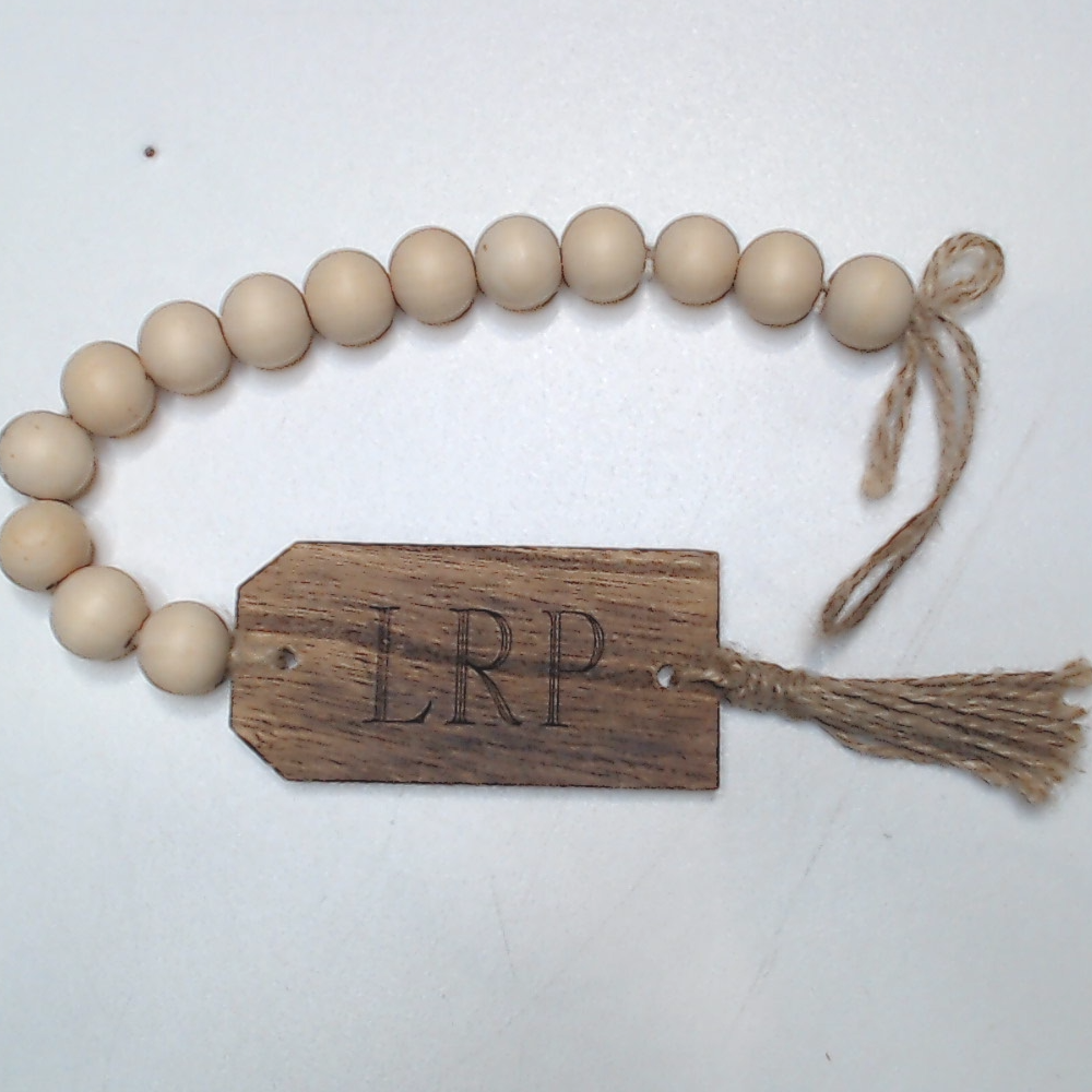 BLOOPER ACCESSORY: Personalized Wood Bead Garland