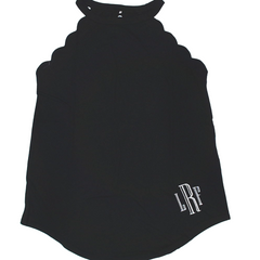 BLOOPER CLOTHING: Monogrammed Scalloped Tank Top