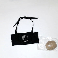 BLOOPER SWIM: Monogrammed Bandeau Top