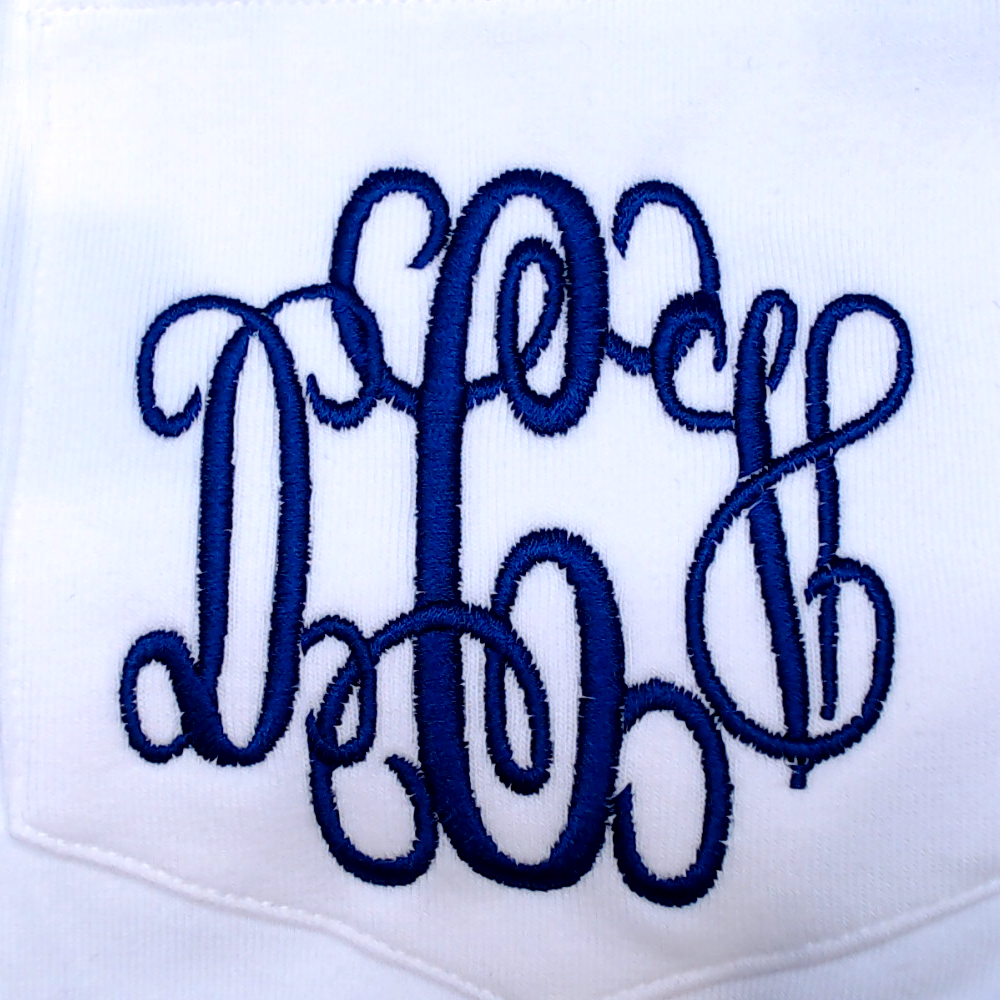 BLOOPER CLOTHING: Monogrammed Scalloped Top