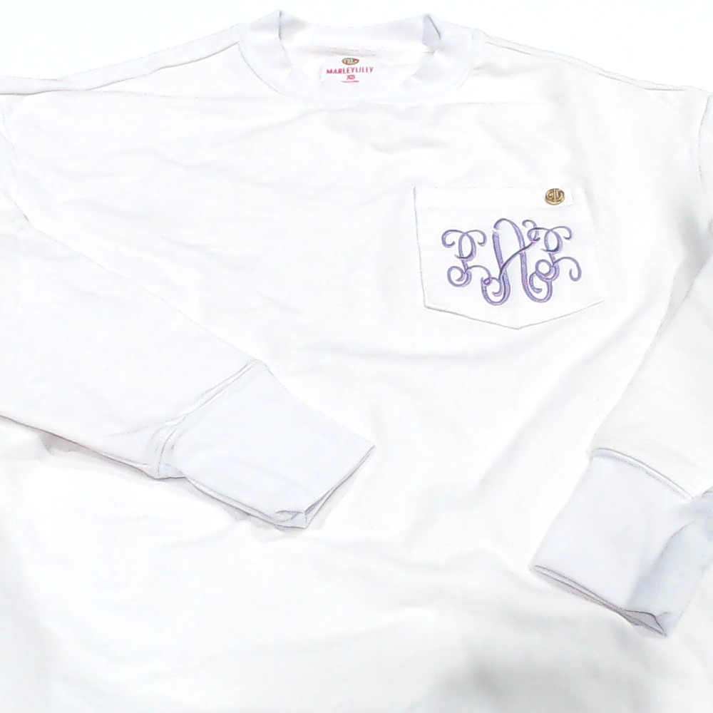 BLOOPER CLOTHING: Monogrammed Crewneck Sweatshirt