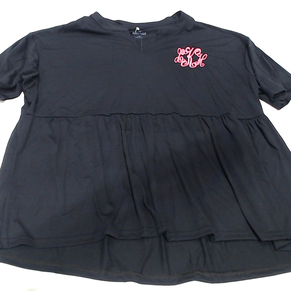 BLOOPER CLOTHING: Monogrammed Peplum Top