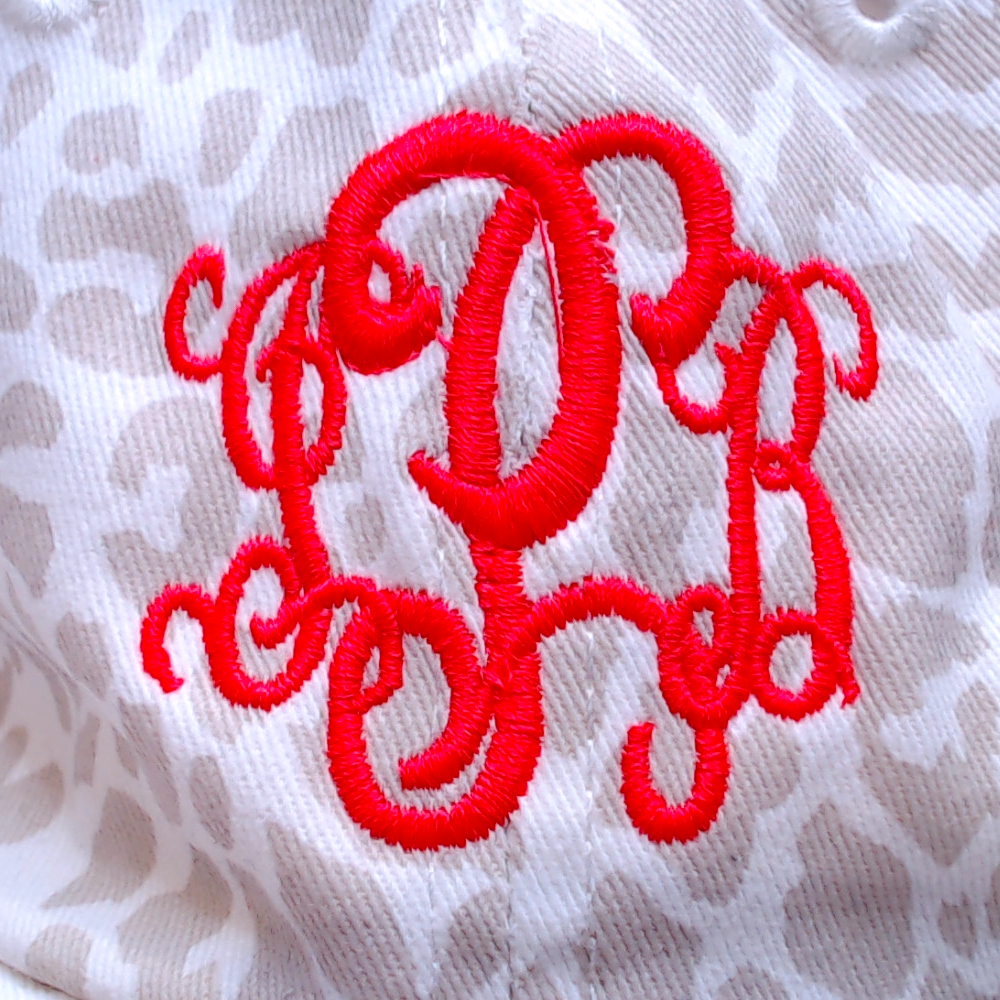 BLOOPER ACCESSORY: Monogrammed Baseball Hat
