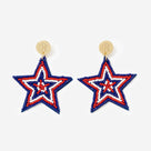 Monogrammed Patriotic Earrings | Americana