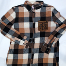 BLOOPER CLOTHING: Monogrammed Plaid Layering Tunic