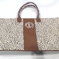 BLOOPER BAG: Monogrammed Spotted Weekender
