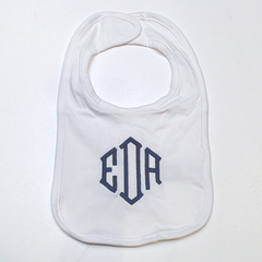 BLOOPER KIDS: Monogrammed Baby Bib