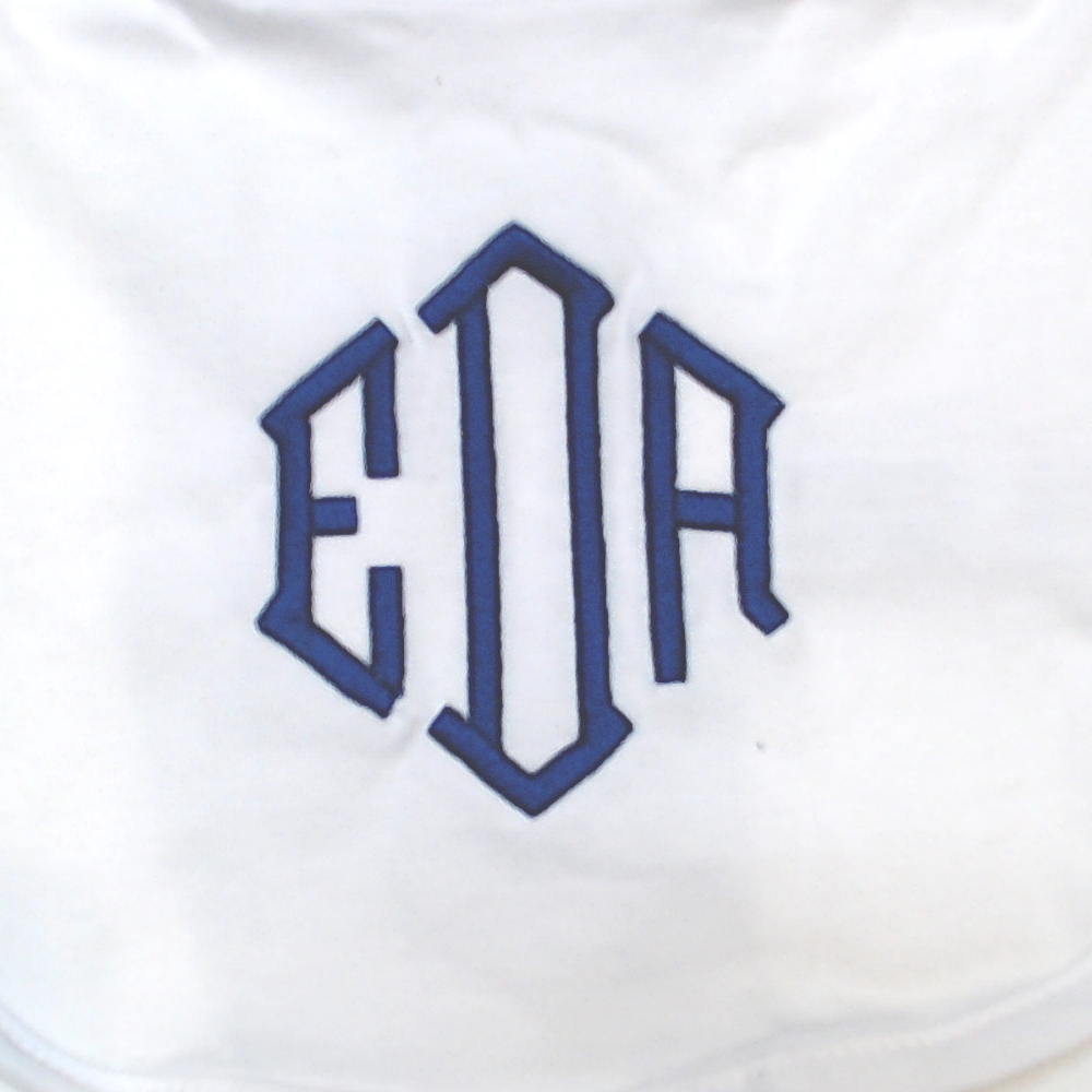BLOOPER KIDS: Monogrammed Baby Bib