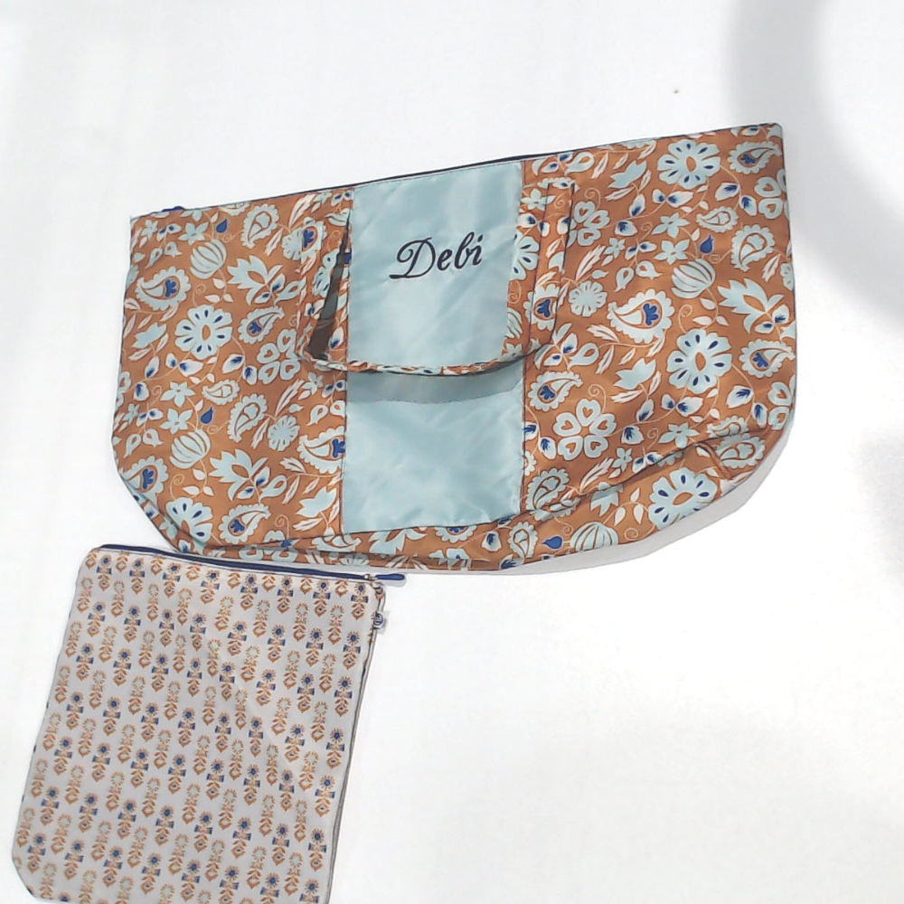 BLOOPER BAG: Monogrammed Packable Weekend Duffel Bag