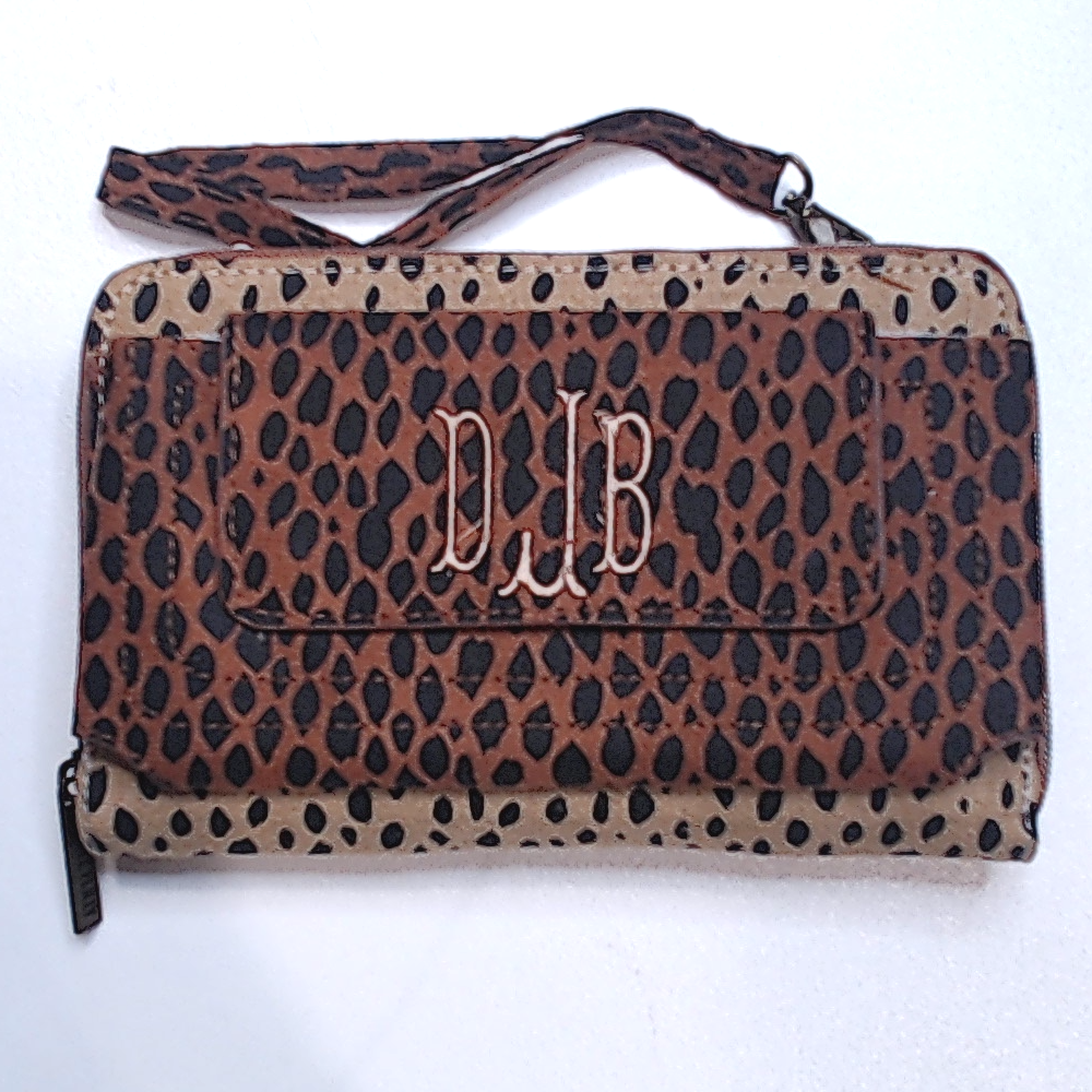 BLOOPER ACCESSORY: Monogrammed Phone Wallet Wristlet