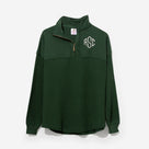 Monogrammed Waffle Knit Pullover | Pine