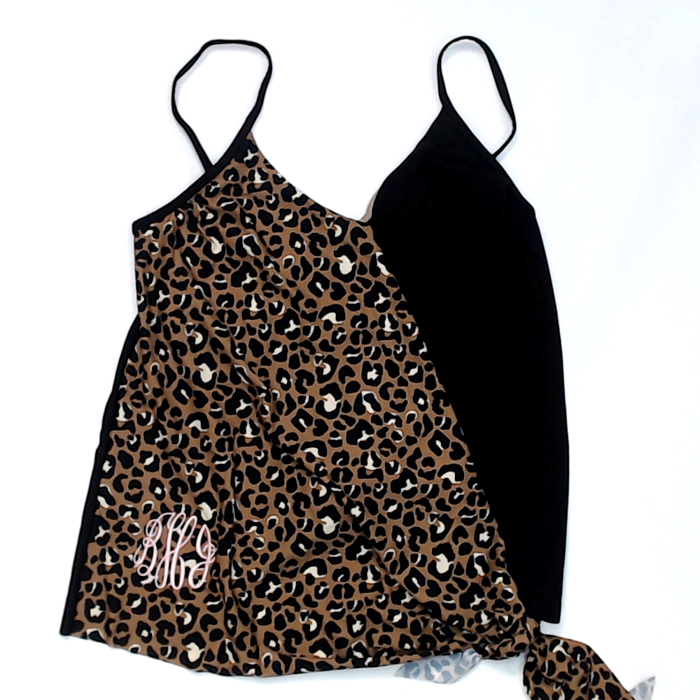 BLOOPER SWIM: Monogrammed Ruched Tankini
