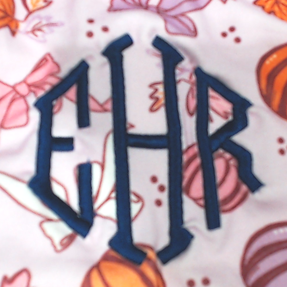 BLOOPER KIDS: Monogrammed Girls Twirl Dress