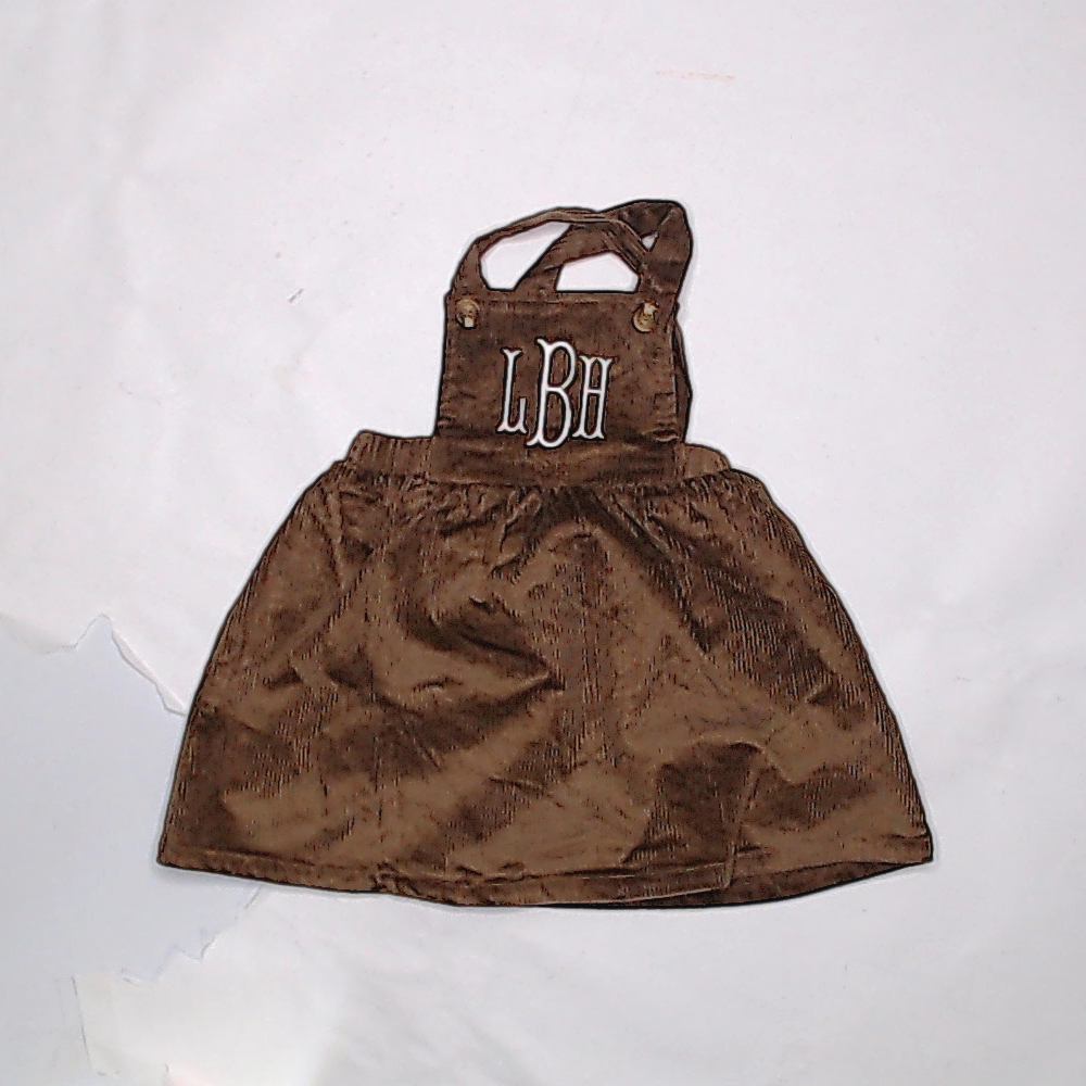 BLOOPER KIDS: Monogrammed Kids Overall Dress