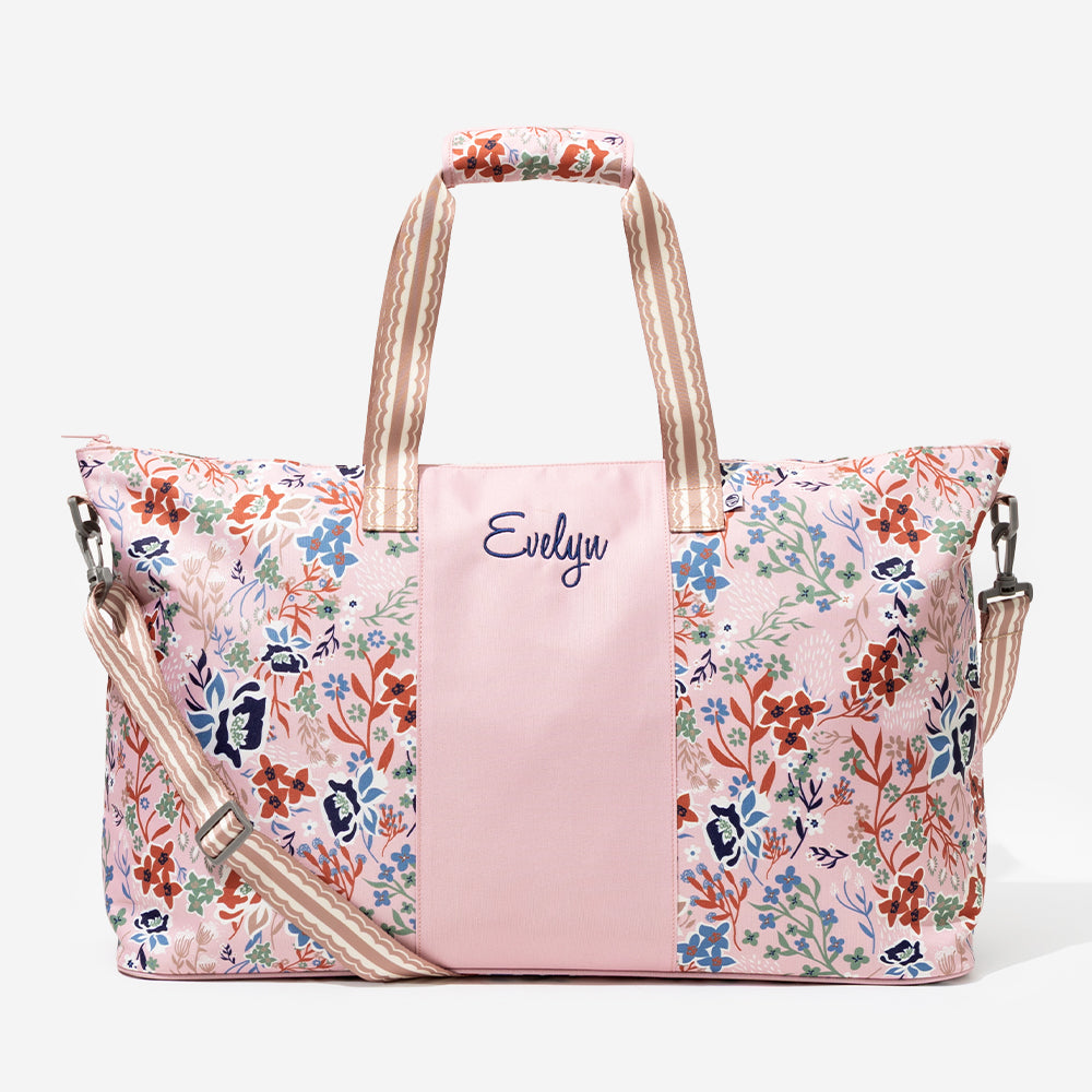 Monogrammed Weekend Bag in Autumn Whimsy