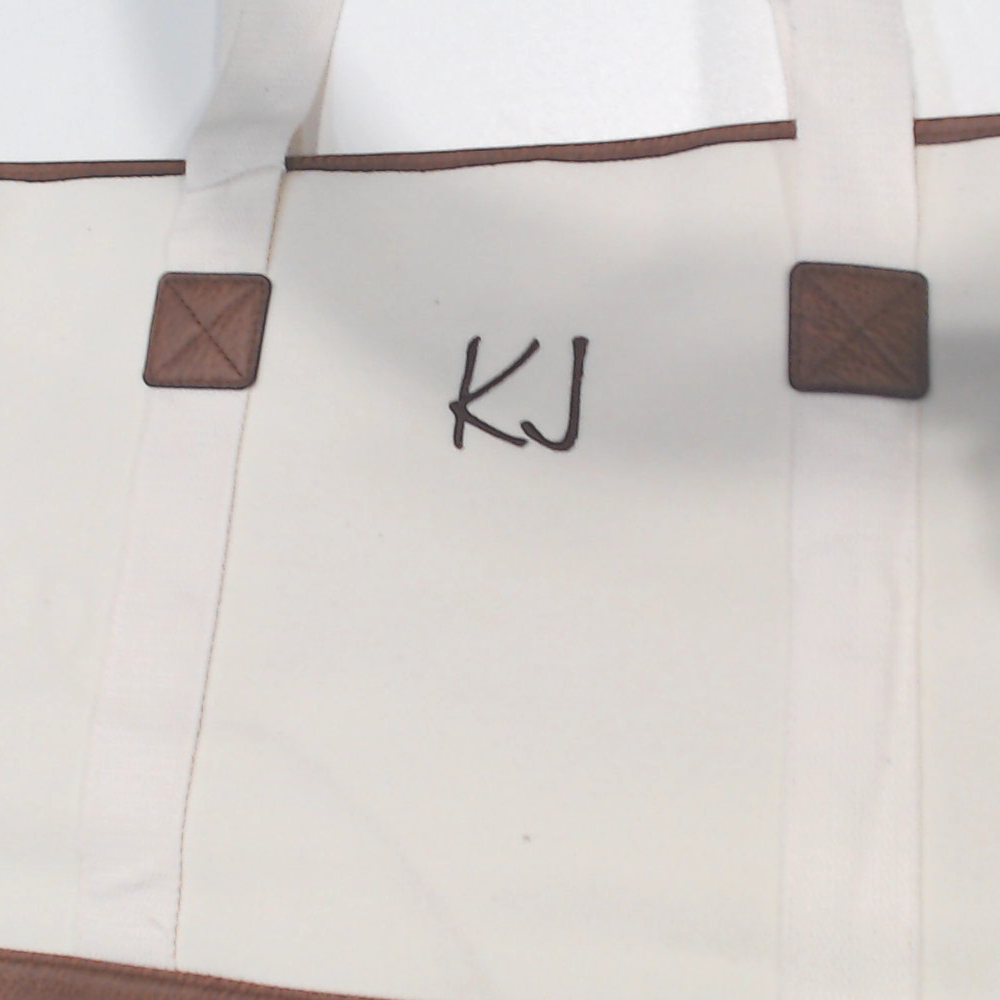 BLOOPER BAG: Monogrammed Extra Large Tote Bag