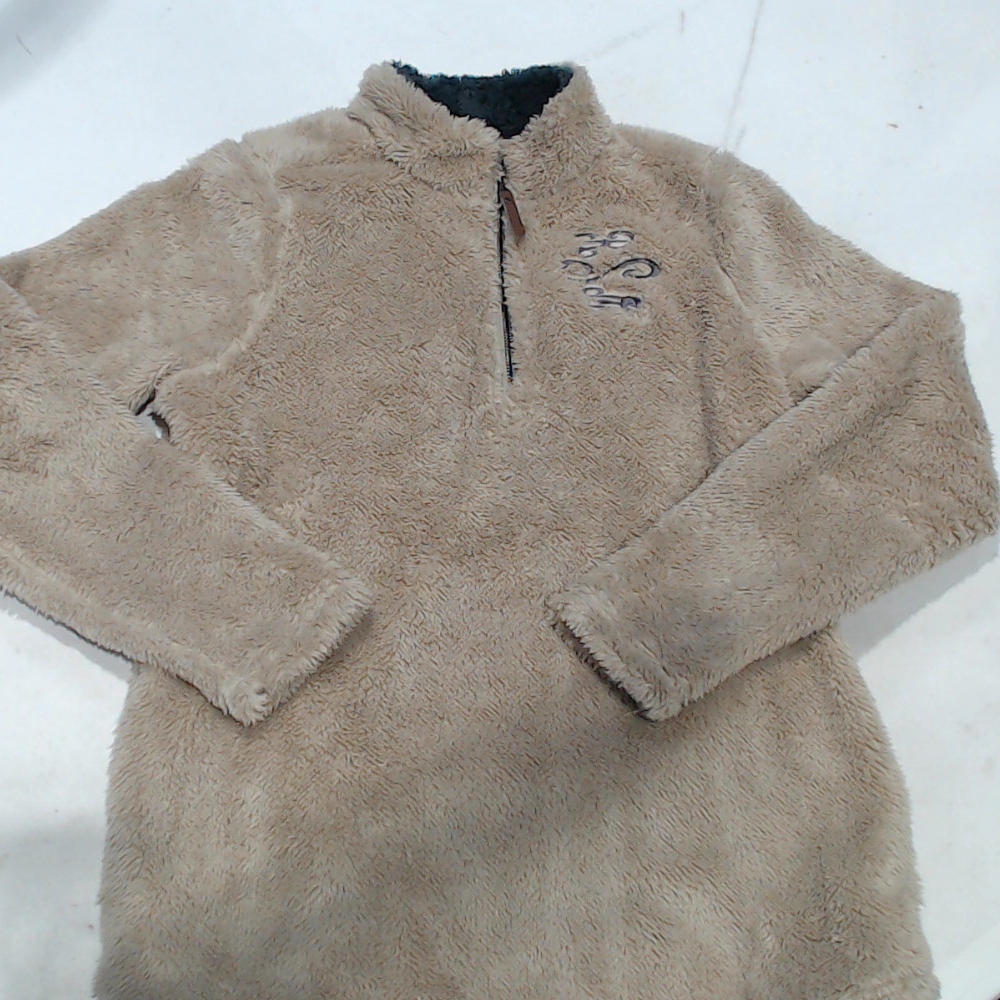 BLOOPER CLOTHING: Monogrammed Fuzzy Sherpa Pullover