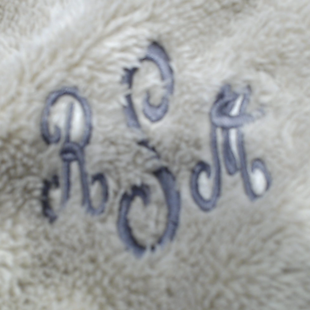 BLOOPER CLOTHING: Monogrammed Fuzzy Sherpa Pullover