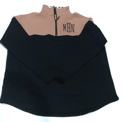 BLOOPER CLOTHING: Monogrammed Quarter Zip Sweatshirt