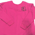 BLOOPER CLOTHING: Monogrammed Open Back Sweatshirt