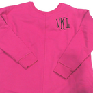 BLOOPER CLOTHING: Monogrammed Open Back Sweatshirt