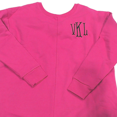 BLOOPER CLOTHING: Monogrammed Open Back Sweatshirt