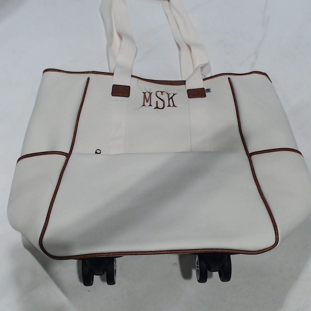 BLOOPER BAG: Monogrammed Rolling Tote
