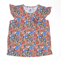 BLOOPER CLOTHING: Monogrammed Ruffle Top