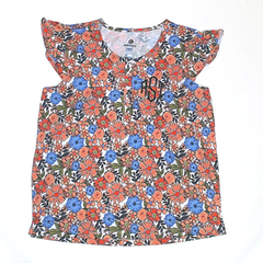 BLOOPER CLOTHING: Monogrammed Ruffle Top