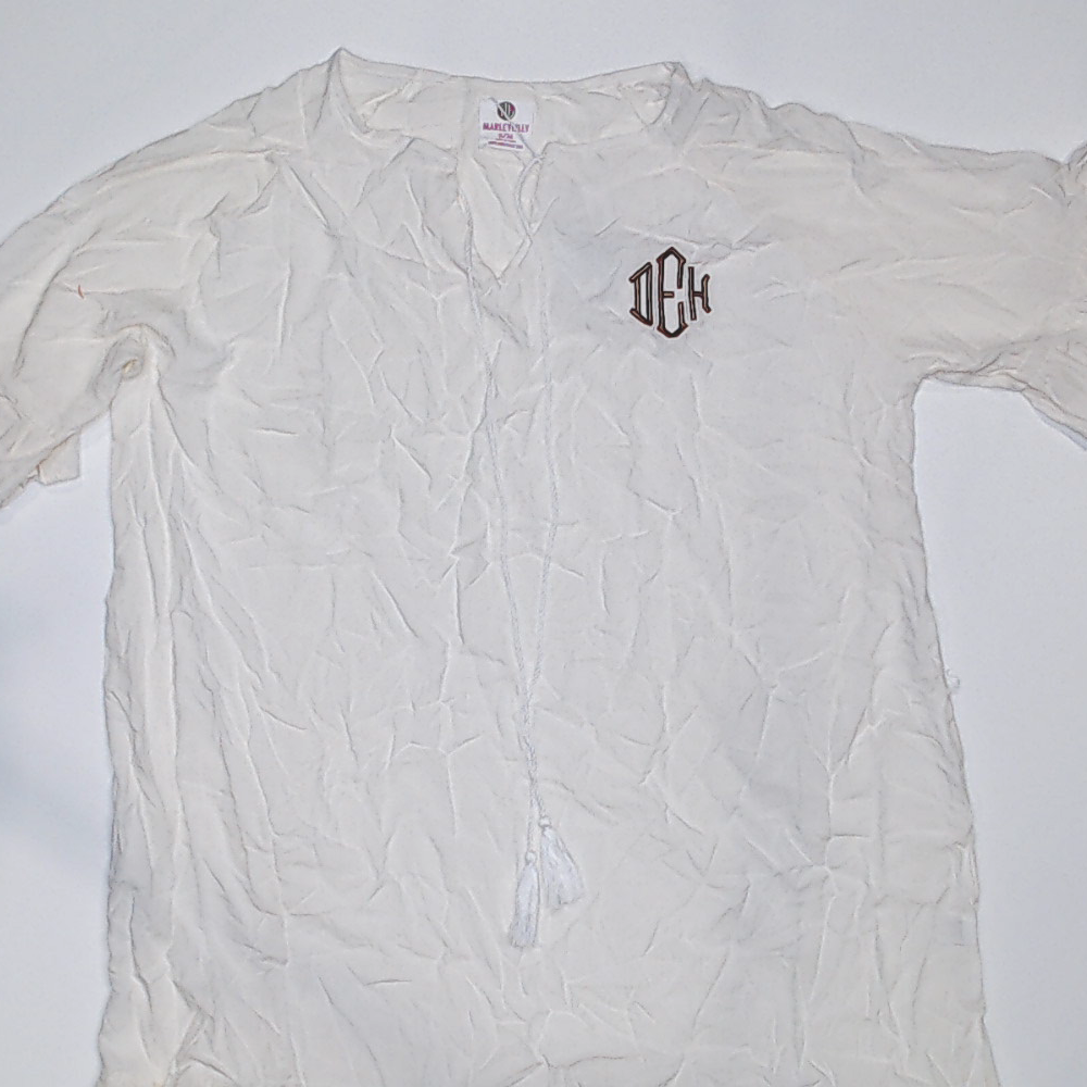 BLOOPER SWIM: Monogrammed Cover Up