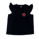 BLOOPER CLOTHING: Monogrammed Ruffle Top