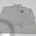 BLOOPER CLOTHING: Monogrammed Oversized Quarter Zip Pullover