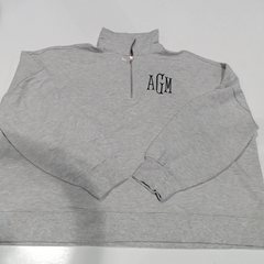 BLOOPER CLOTHING: Monogrammed Oversized Quarter Zip Pullover
