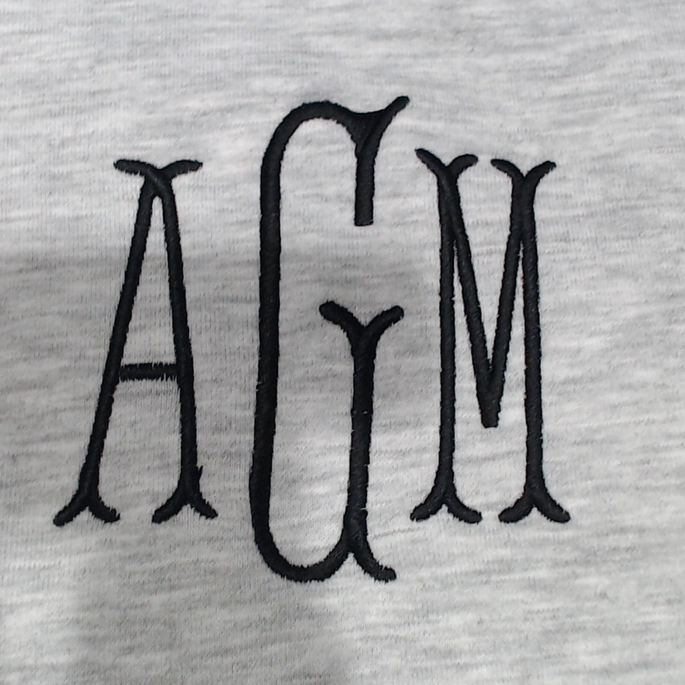 BLOOPER CLOTHING: Monogrammed Oversized Quarter Zip Pullover
