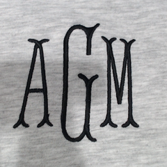 BLOOPER CLOTHING: Monogrammed Oversized Quarter Zip Pullover