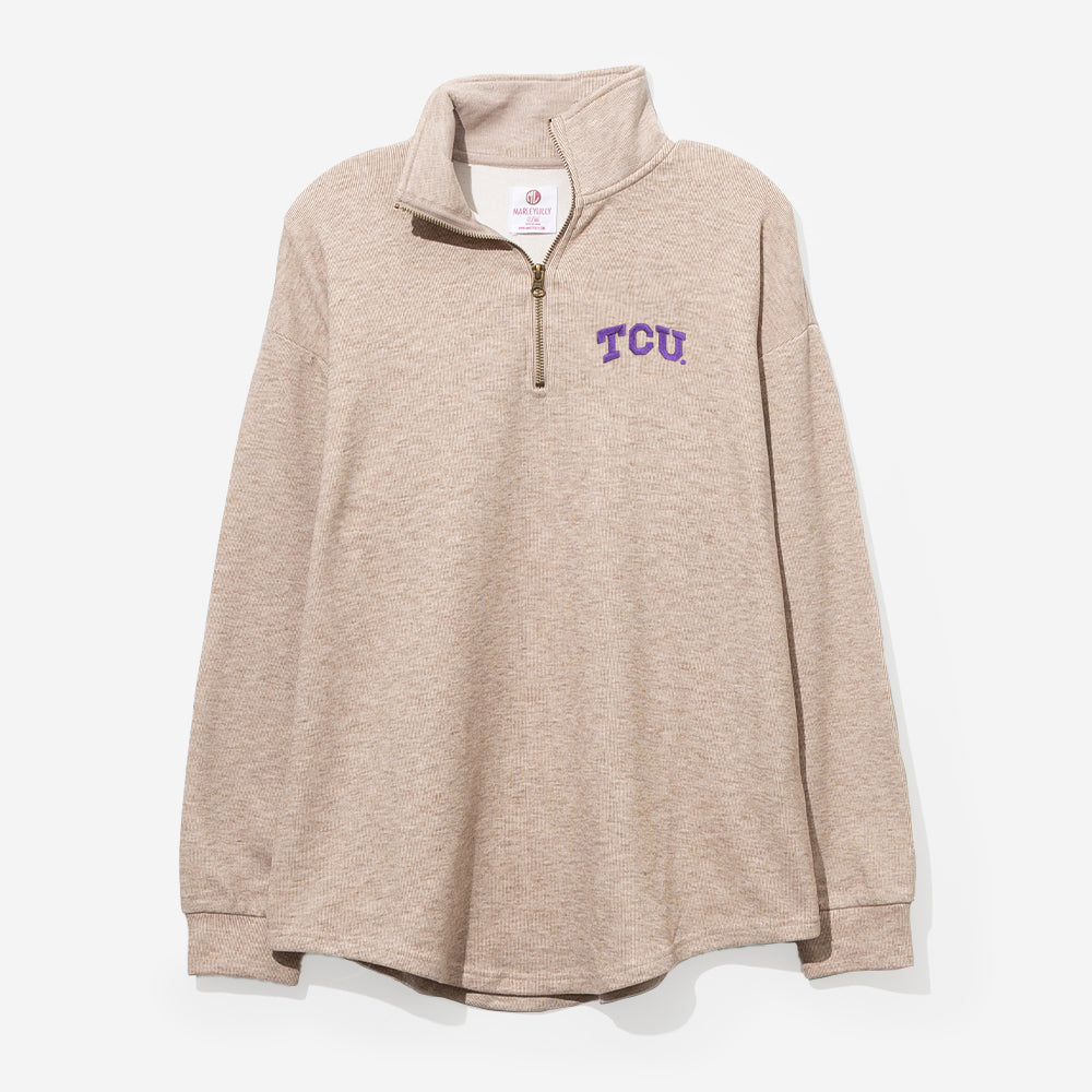 TCU Horned Frogs Heathered Fleece Pullover