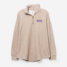 TCU Horned Frogs Heathered Fleece Pullover | Tan