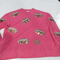 BLOOPER CLOTHING: Monogrammed Sequin Sports Sweatshirt