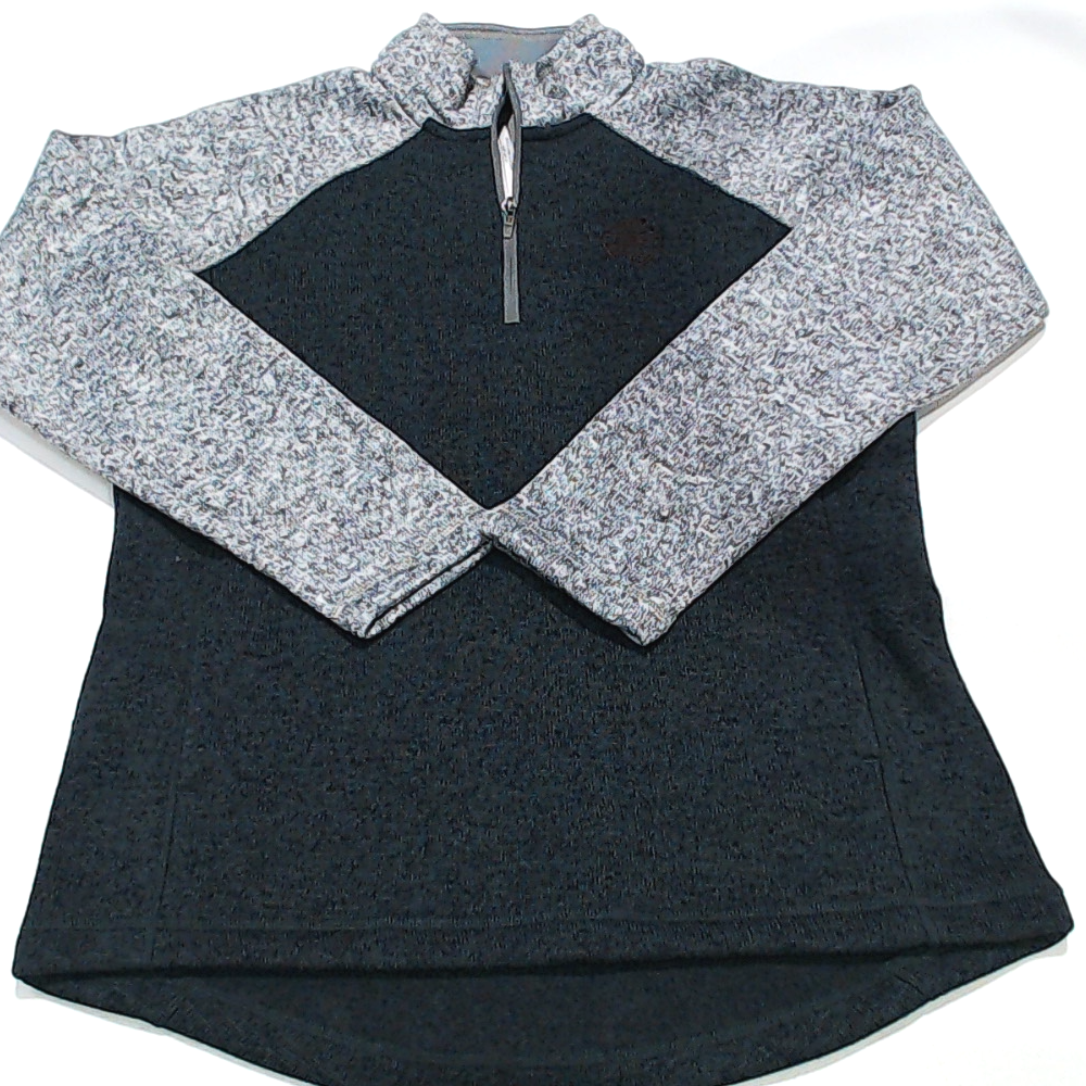 BLOOPER CLOTHING: Monogrammed Colorblock Quarter Zip Pullover