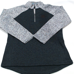 BLOOPER CLOTHING: Monogrammed Colorblock Quarter Zip Pullover