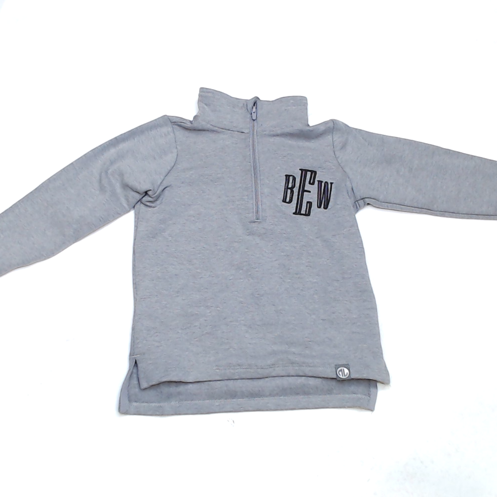BLOOPER KIDS: Monogrammed Kids Pullover Sweatshirt