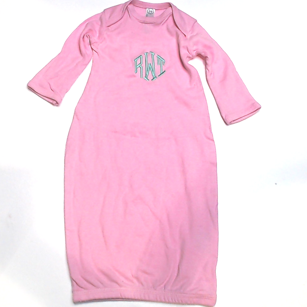 BLOOPER KIDS: Monogrammed Baby Layette Gown