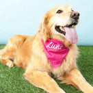 Personalized Dog Bandana | Hot Pink