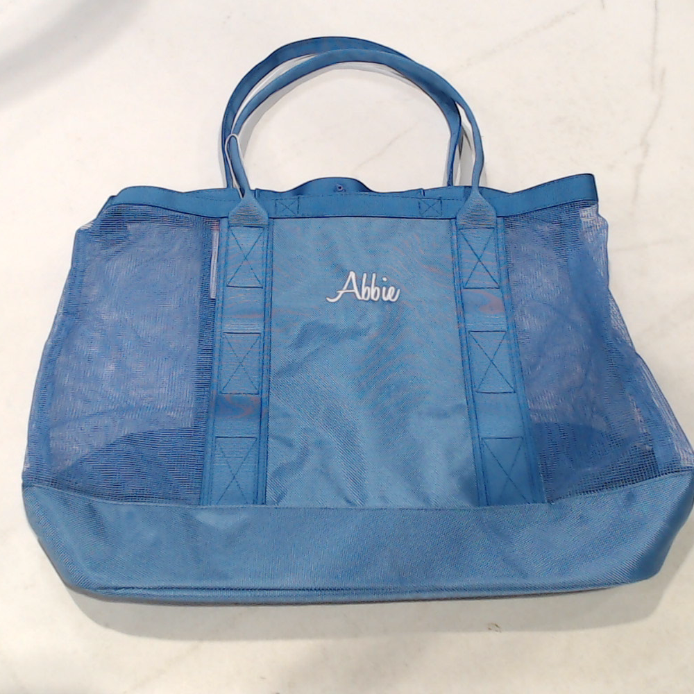 BLOOPER BAG: Monogrammed Structured Mesh Tote
