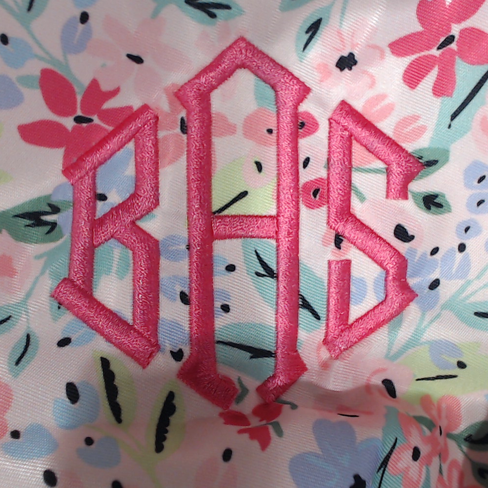 BLOOPER BAG: Monogrammed Packable Cosmetic Bags