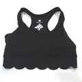 BLOOPER CLOTHING: Monogrammed Scalloped Sports Bra