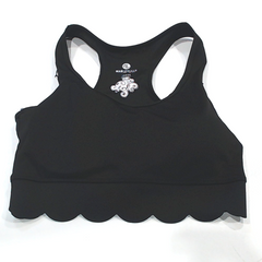 BLOOPER CLOTHING: Monogrammed Scalloped Sports Bra