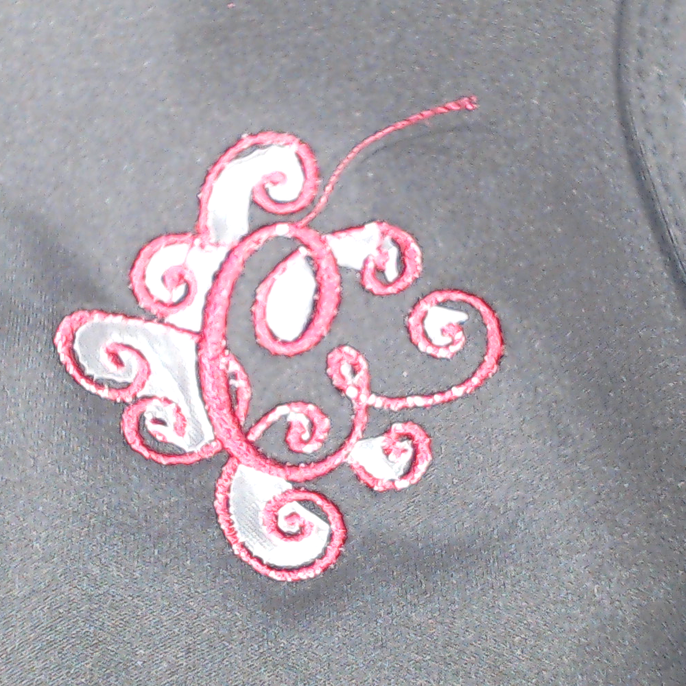 BLOOPER CLOTHING: Monogrammed Scalloped Sports Bra